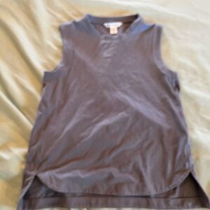 Athleta Tank Top Shirt Womens XXS Blue Sleeveless Thick Seamless